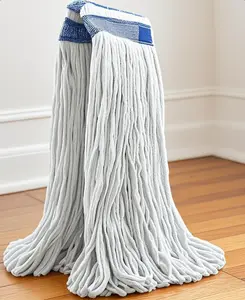 Cotton String Mop Head 24oz Loop End Heavy Duty Refill with 6 Inch Headband for Home Industrial Commercial Floor Cleaning Durable Absorbent Wet Mop dealsforyoudays