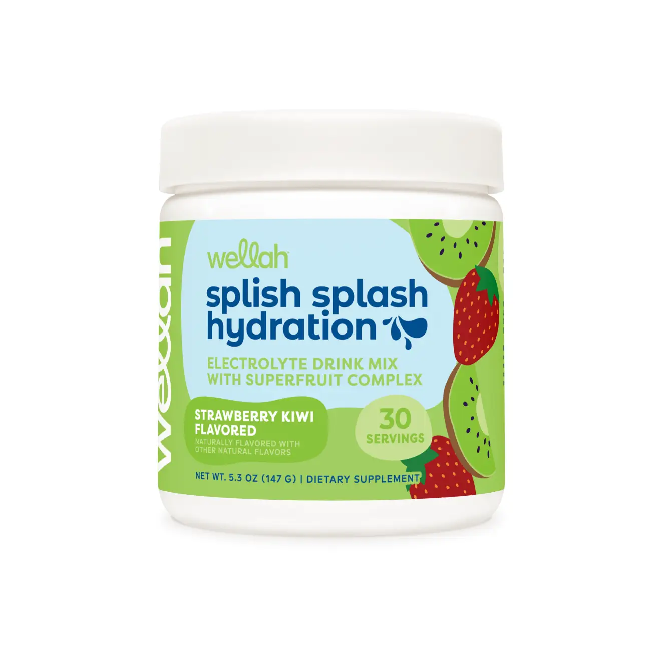 Wellah Hydration | Electrolyte Supplement | 1500mg of Electrolyte Complex Per Serving | 30 Servings