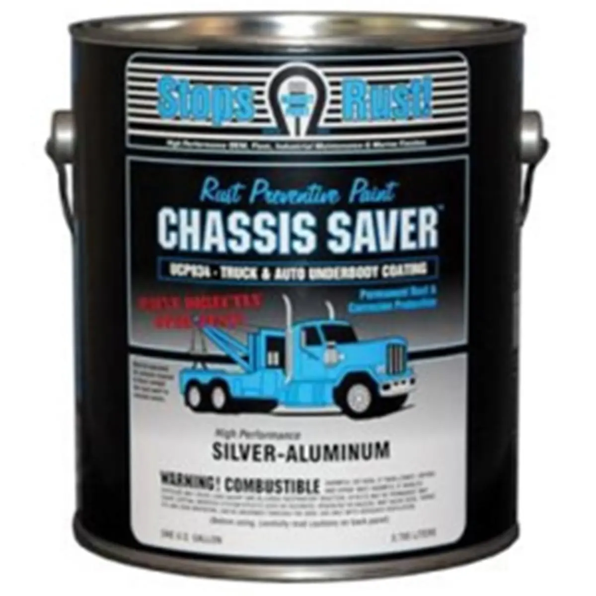 Magnet Paint & Shellac UCP934-01 1 gal Chassis Saver Paint, Stops & Prevents Rust - Sliver-Aluminum