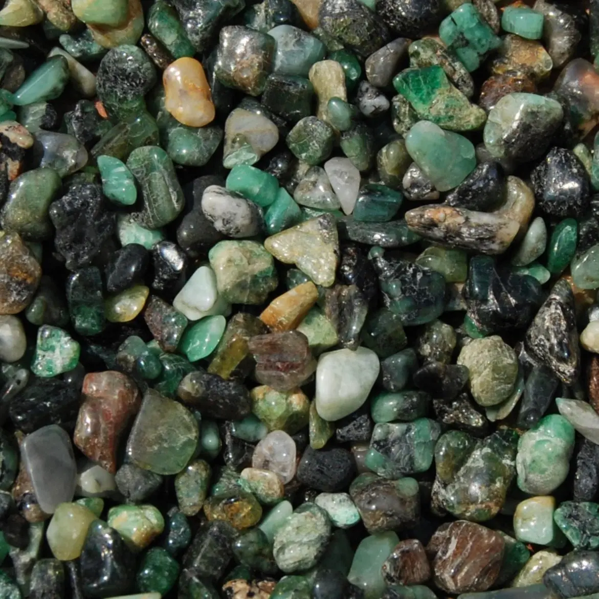 20g Genuine Emerald Tumbled Stones, XS Love, Prosperity & Heart Healing Crystals