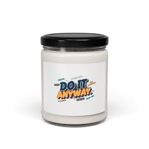 Do It Anyway Typography Candle | Scented Soy Candle, Maximalist Type