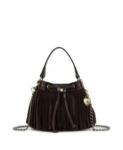 Mini Elisa Chain Crossbody - Suede
