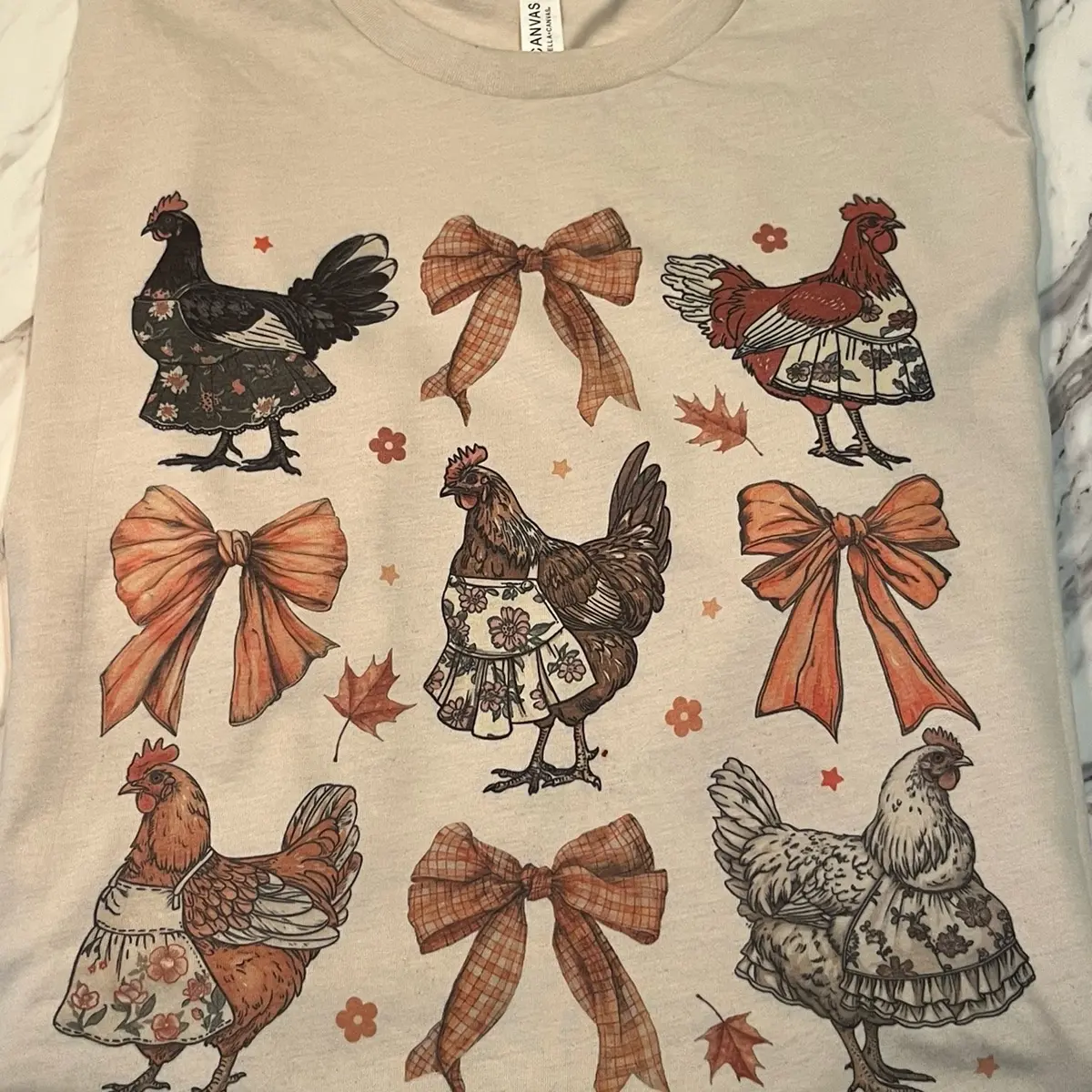 Country fall chicken coquette Tshirt Country fall chicken coquette Tshirt