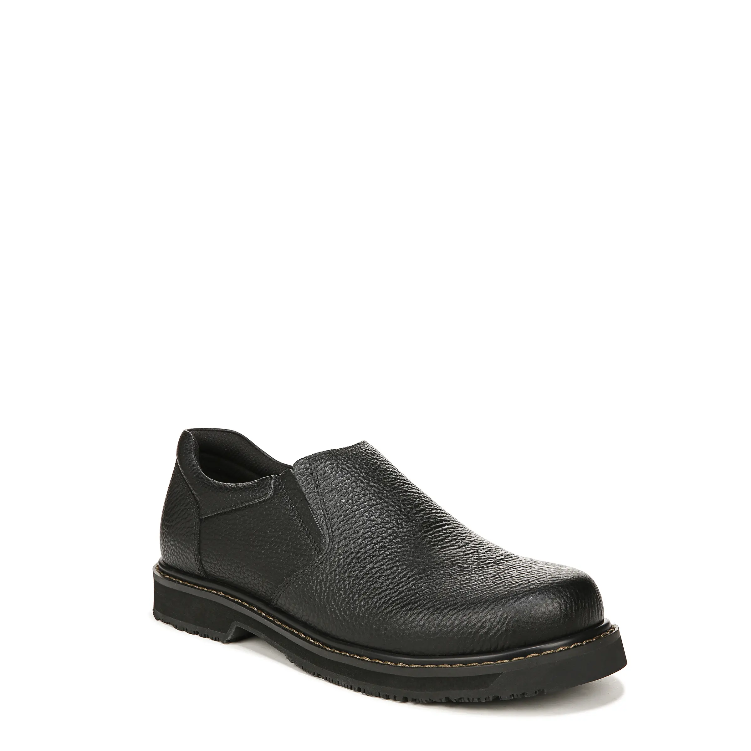 Dr. Scholl's Shoes Men's Winder II Leather Slip-On Formal Dress Shoes, Oil & Slip-Resistant for Work with Arch Support, Wide Width Available