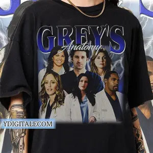 Vintage 90s Graphic Style Grey's Anatomy T-shirt, American Medical Gifts For Man and Women Unisex T-shirt