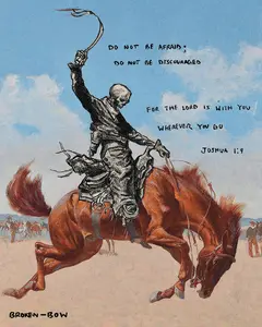 Joshua 1:9 Poster Print