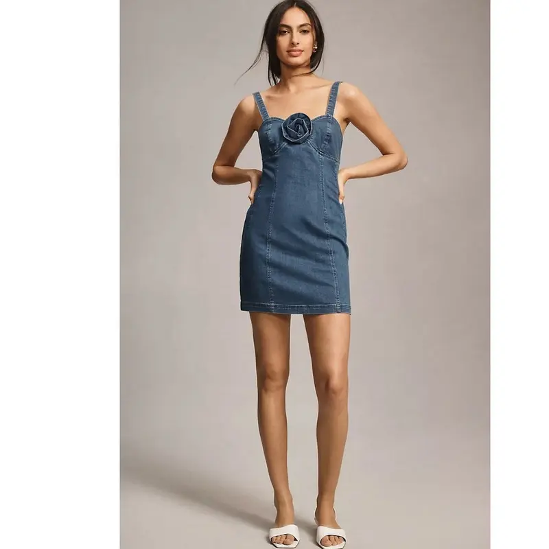 chinese dress ladies Cutout Oatmeal Linen Mini Dress Oatmeal Linen / L main image 1