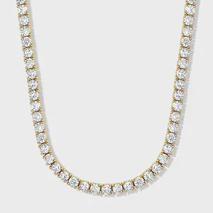 Tennis Chain 14K Gold Plated - 5mm