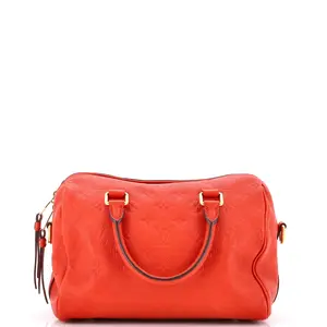 Pre-owned Louis Vuitton Leather Shoulder Bags Speedy Bandouliere Bag Monogram Empreinte 25 by Rebag