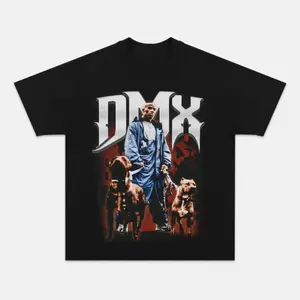 DMX T-Shirt, Rapper Shirt, Unisex, Vintage Graphic, Men's Clothing, Crew Neck, Trendy Clothing, Sports, Gift For Friend, Street Style, Many Colors From Size S To XL, Tiktok Shop