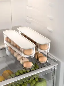 Refrigerator 2-layer Automatic Egg Roller Storage Organizer, Refrigerator Container Egg Rack, Automatic Replenishment, Convenient and Fast, Reject Eggs Broken By Collision