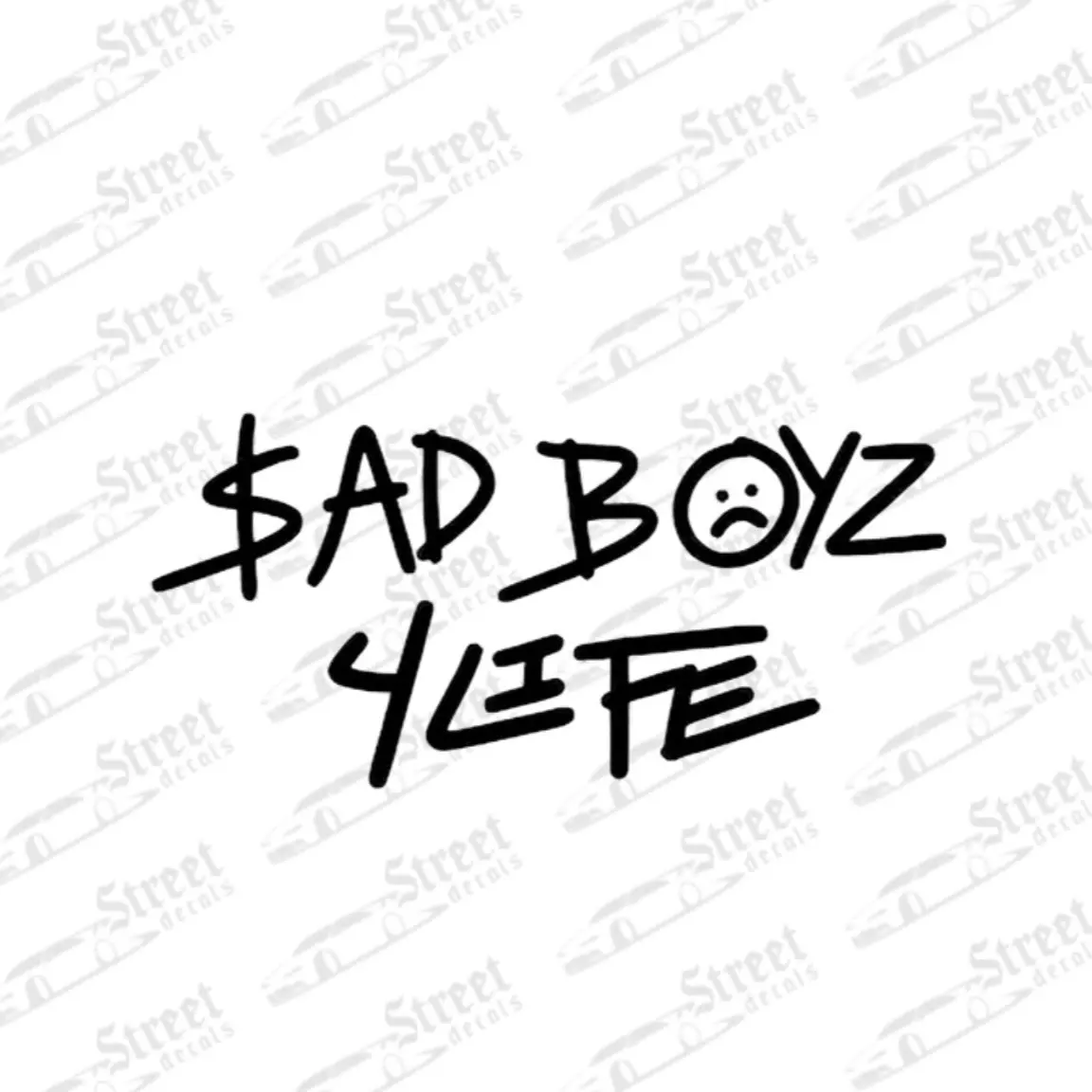 Sad Boyz 4 Life Decal - Junior H - for Car Windows or Trucks