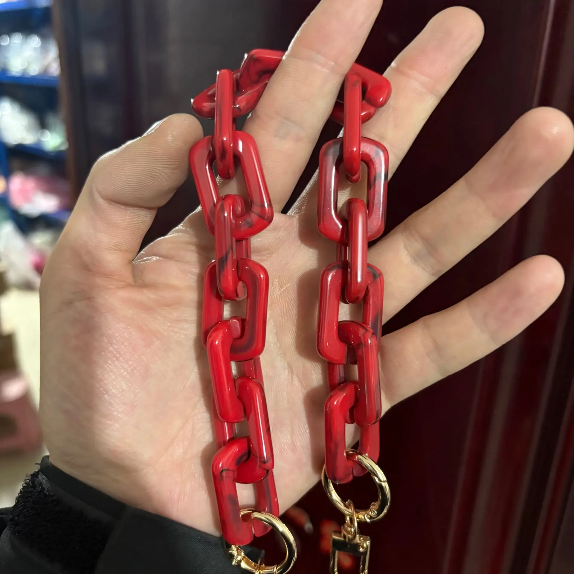 red and black