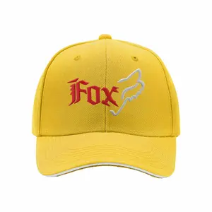 Fox logo for clothing Hip-hop Hat Outdoor Adjustable Snapback Casual Hat Men's and women's casual sports outdoor sandwich baseball cap Outdoor Hats Polyester Cap