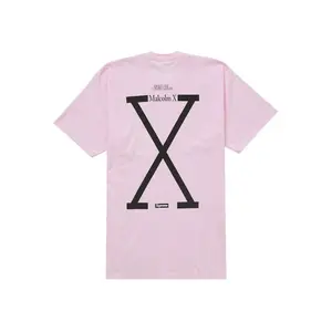 Supreme Men's 40 Acres Malcolm X Tee Pink, from StockX