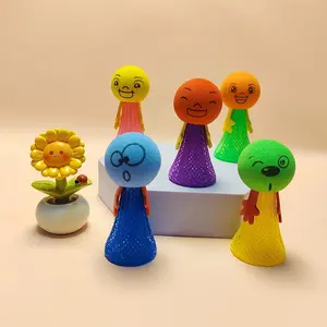 Five piece elastic EVA stress relieving slime pendant - multi-color party gift, birthday Christmas reward, universal gift for boys and girls (color random)
