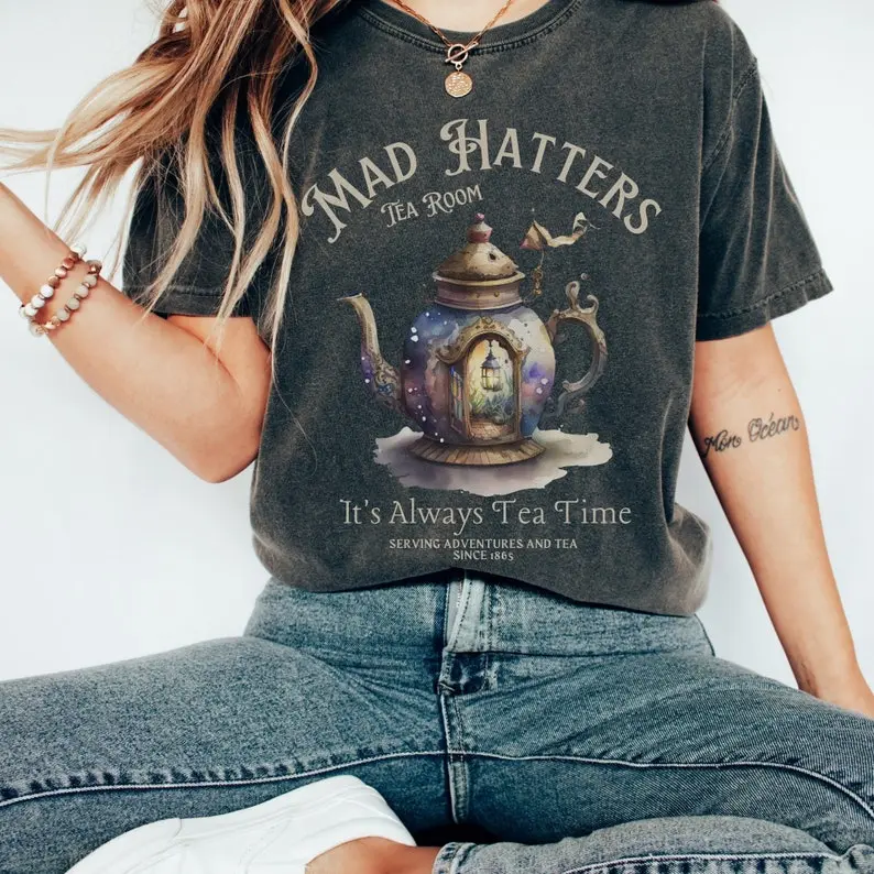 Mad Hatters Tea Party Shirt Alice in Wonderland Shirt Mad Hatter T-Shirt
