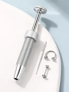 20G Horseshoe Nose Ring 316L Stainless Steel 18G Internally Threaded Flat Back Lip Rings Helix Tragus Cartilage Earring with Piercing Grabber Tool