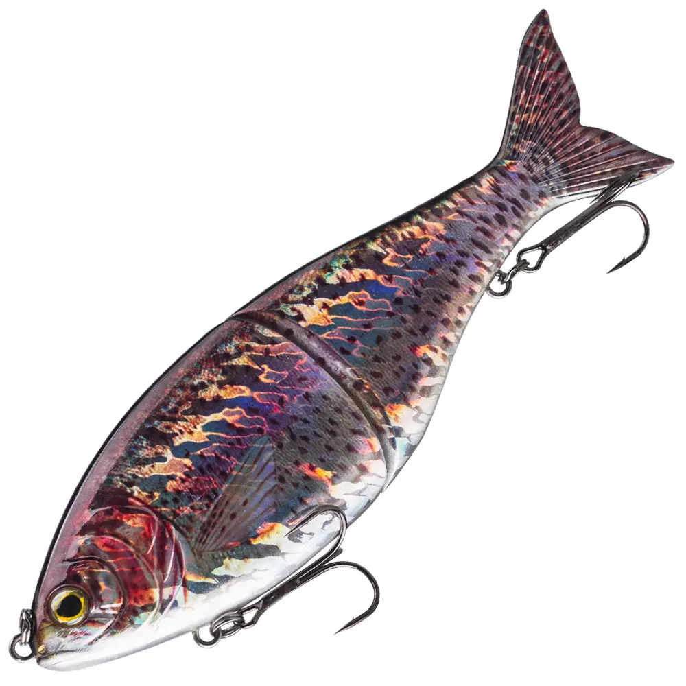 Jointed Swimbait Lure, Color-Shifting 3D Bio-Mimicry Slow-Sinking Fishing Tackle for Bass & Mandarin Fish in Freshwater and Saltwater, Fishing Tackle Lures, Lures