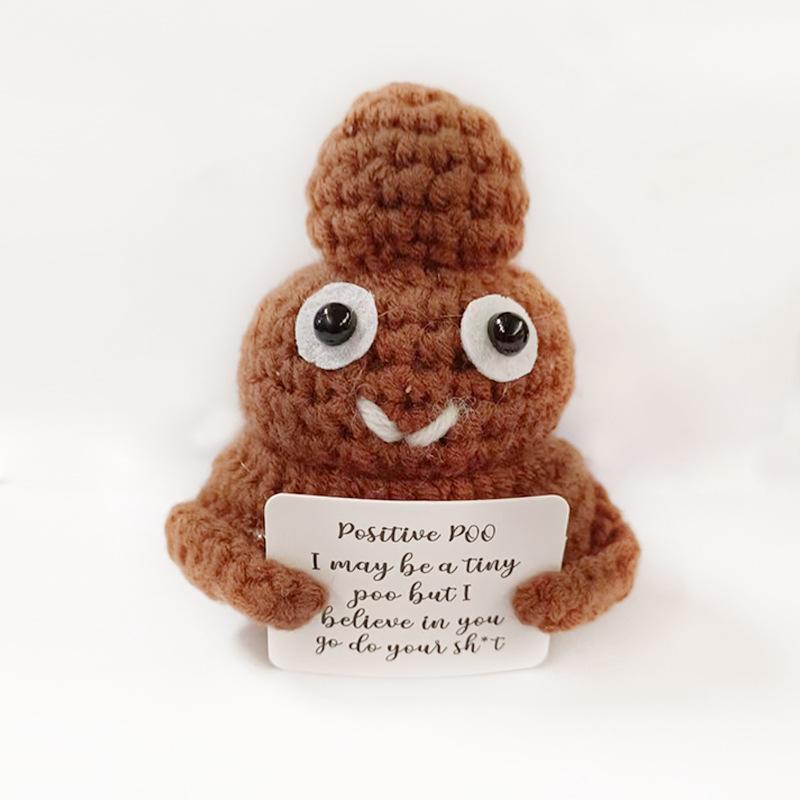 Fun & Cute Crochet Dolls Creative Knitted Ornaments Playful Desk Decor Pieces for Boyfriend Meaningful Women Empowerment Plush Toys Spread Positivity Funny Cheer-Up Gift | Great for BFFs, Lovers & Kids' Valentine Exchanges  awe struck crochet