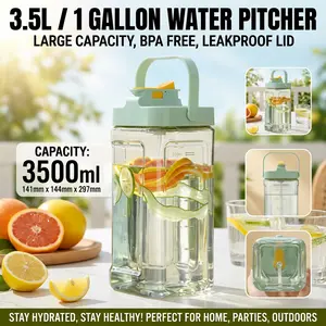 Ultimate Infusion Pitcher 3.5L Stainless Steel Water with Tap for Iced Water Fruit Drinks & Summer Parties 3500ml Capacity Insulated Cold Drink Pot