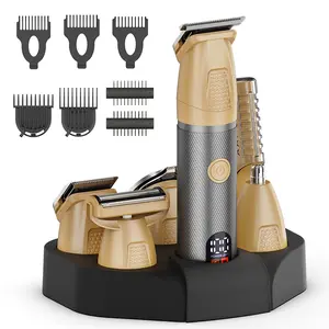 Men's Electric Hair Clipper Set, Multifunctional Home & Salon Use, Professional Trimmer for Men, Christmas Gift Idea, Cordless Clippers