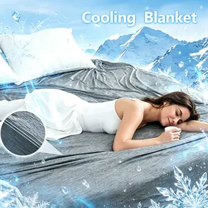Cooling Blanket for Hot Sleepers, Queen Size King Size Summer Blanket, Thin Lightweight Breathable Blanket for Night Sweats, Soft Cooling Blanket for Bed Couch Sofa, Your Go-To Summer Sleep Upgrade