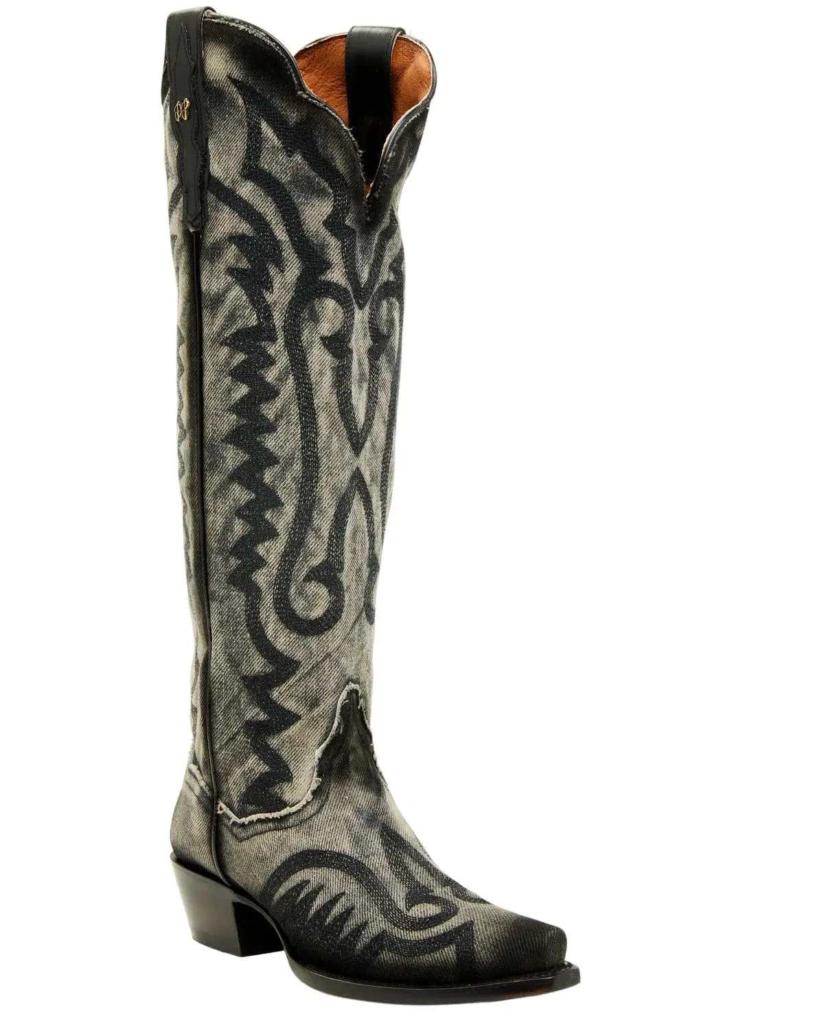 Dan Post Women's Women'S Denim Darlin Tall Western Boot Snip Toe - Dp7083