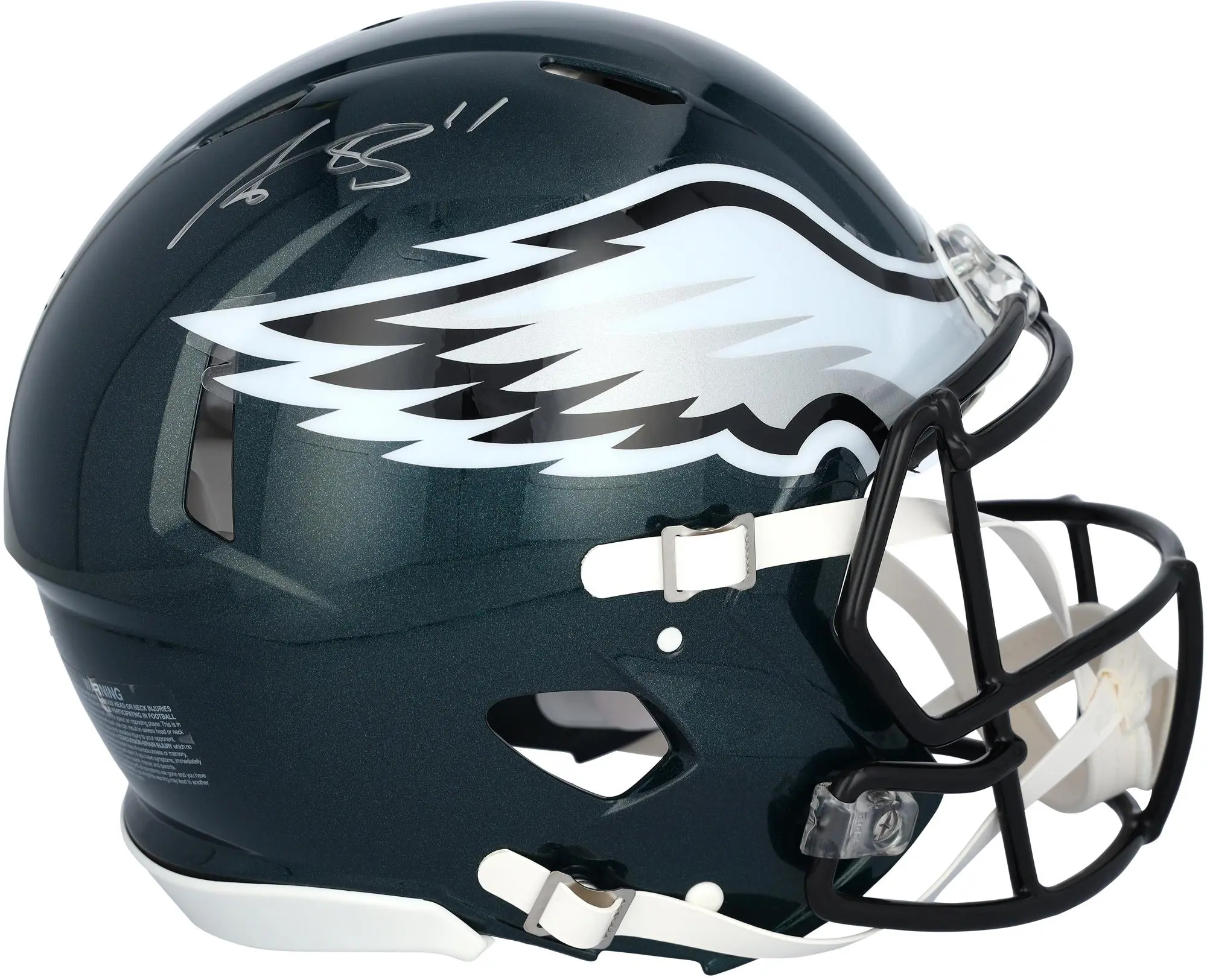 A.J. Brown Philadelphia Eagles Autographed Riddell Super Bowl LIX Champions Speed Authentic Helmet - Fanatics Authentic Certified