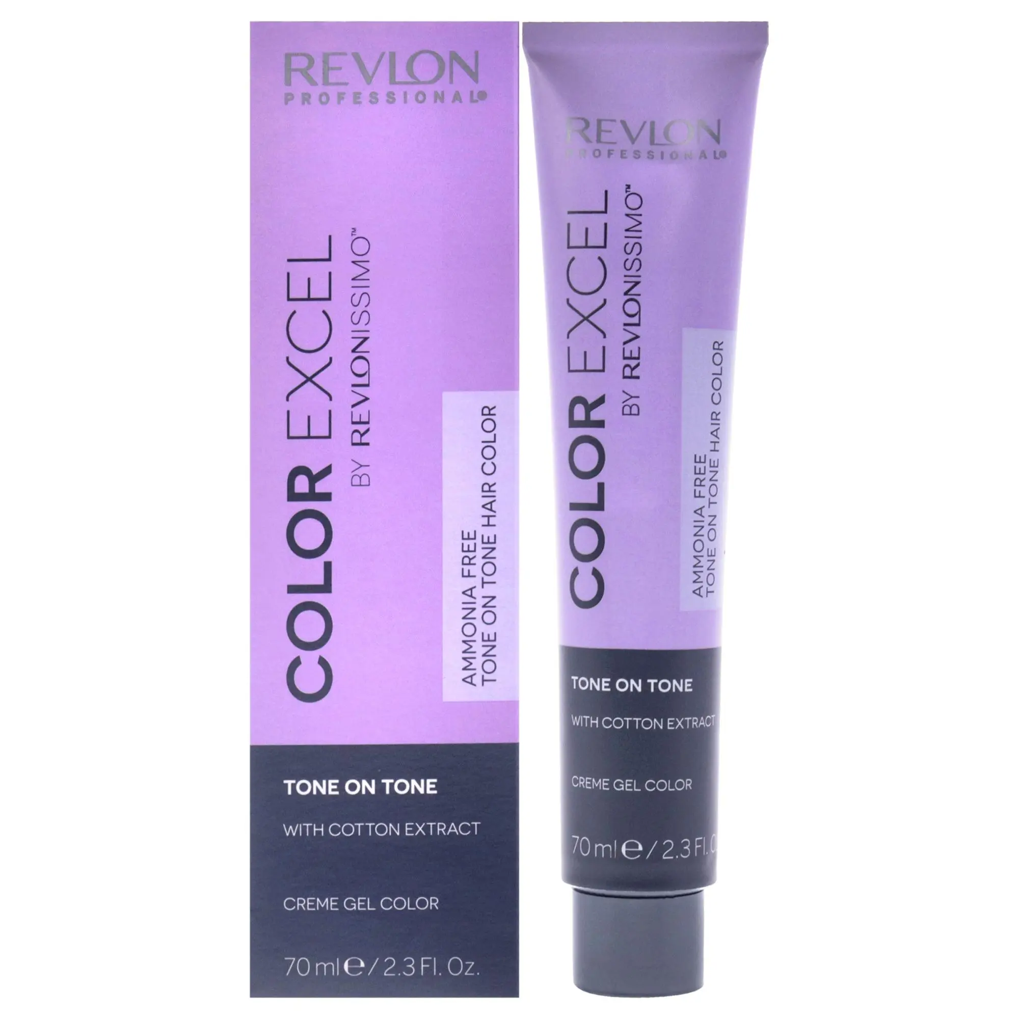 Revlon Professional Revlonissimo Color Excel Hair Color, 66.66 Intense Purple Red, Ammonia-Free Tone-on-Tone Haircare Creme Gel, Unisex, 2.3 oz