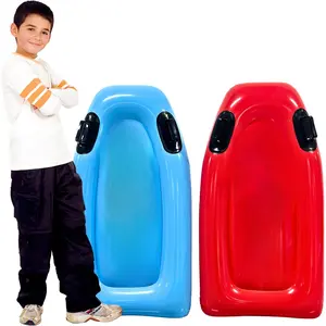 2 Pack Inflatable Boogie Boards for Beach - Inflatable Body Board with Handles for Water Slides for Kids & Adult, Blow Up Surfboard, Surf Floating Pool Float for Beach & Pool Floats by 4E's Novelty