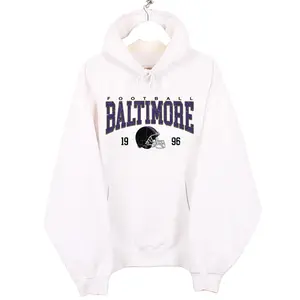 Vintage Baltimore Football Crewneck Hoodie, Baltimore Team Pullover Hoodie, Vintage Ravensss.ss Hoodie, Raven Fan Apparel, Classic Baltimore Fan Pullover, Baltimore Football Merch, Baltimore Football Long sleeve Hoodie v