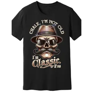 Men's "I'm Not Old, I'm Classic Foo" Graphic Tee - Funny Cholo Chicano Lowrider Design