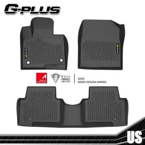 Waterresistant Stainproof All-Weather TPE Floor Mats, Custom-Fit Protection Liners for 13-18 Hyundai Santa Fe Sport