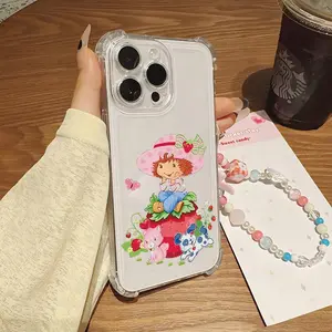 S-Strawberry Pink Shortcake Doll New Fall Clear Phone Case For Iphone 11/12/13/14/15/16 Pro,Plus,ProMax Smartphone Cellphone s-strawberry pink summer strawberry