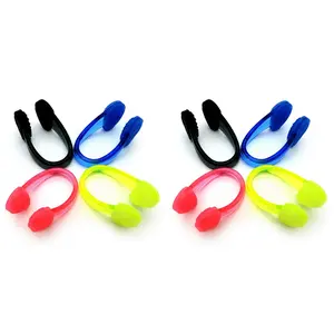 Silicone Waterproof Swimming Nose Clips Pool Nose Plugs for Adults Set of 8