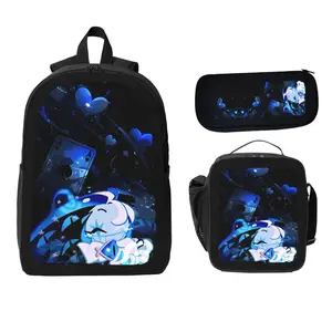 Shadow Milk Cookie Backpack 3PCS Set cookie run kingdom School Bag Set ,unisex