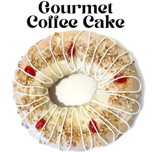 Charlotte Touchette’s Gourmet Coffee Cake – 3 Flavor Options: Walnut, Almond Butter, Nut Free