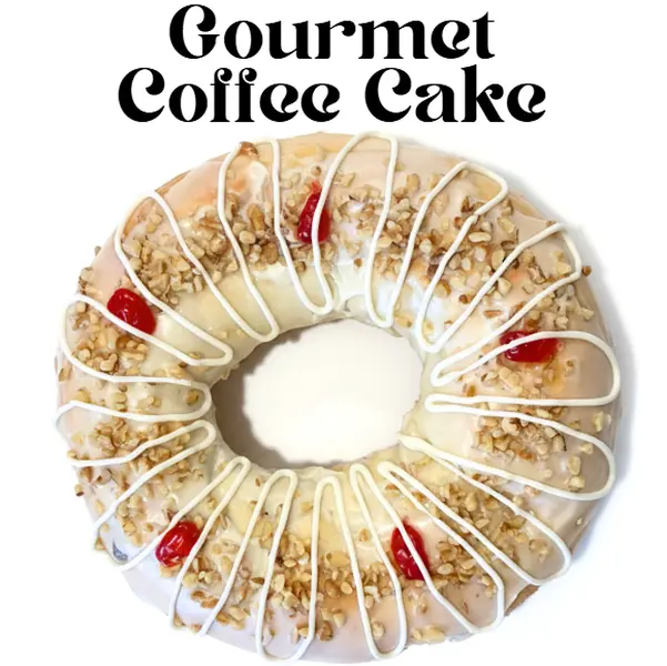 Charlotte Touchette’s Gourmet Coffee Cake – 3 Flavor Options: Walnut, Almond Butter, Nut Free