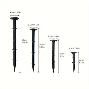 100pcs, plastic garden stake, durable rust-proof landscape nail, for weed isolation cloth, sunshade net, ground cover fixing with hook design suitable for indoor and outdoor garden tools
