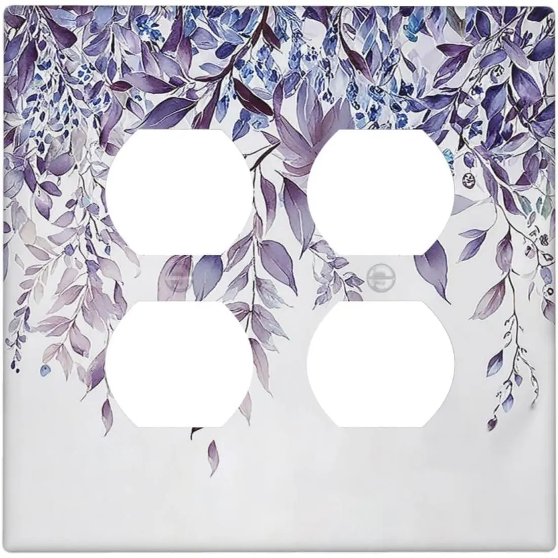 Purple Eucalyptus Watercolor Plant Leave