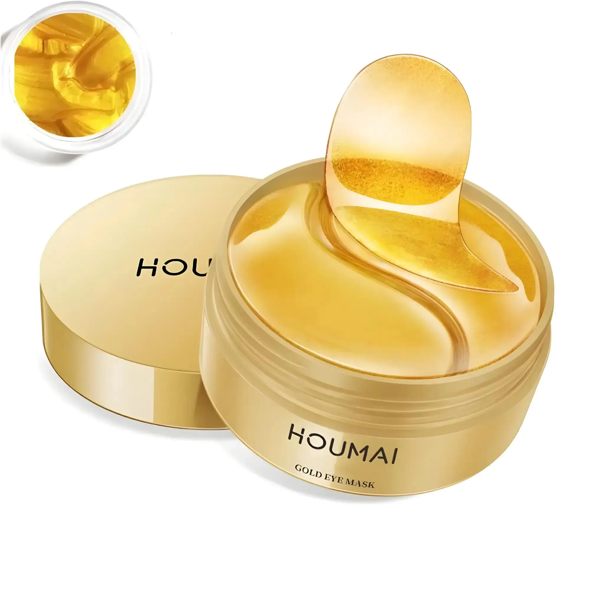 24k Gold Collagen Eye Mask, Eye Treatment Mask, Hydrating Eye Treatments, 60pcs/set Hydrating Eye Gel Patch, Moisturizing Eye Cream Stickers, Beauty & Personal Eye Care Product, Collagen Eye Patches
