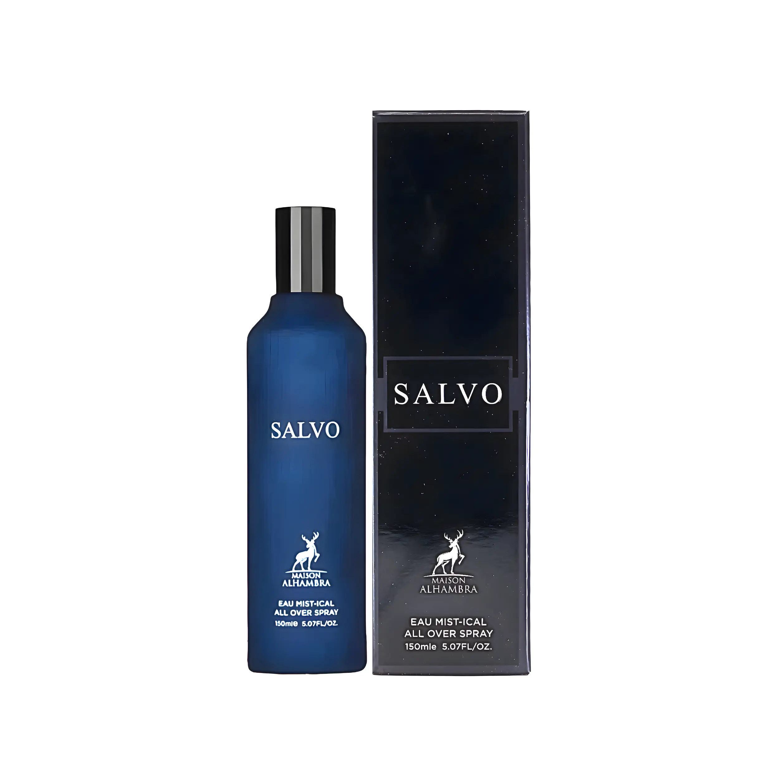 MAISON ALHAMBRA Salvo All Over Spray, Long-Lasting Hair and Body Perfume Mist for Men with Aromatic Bergamot & Cedarwood Notes, 150ml, Hair Body Perfume, Long Lasting Eau