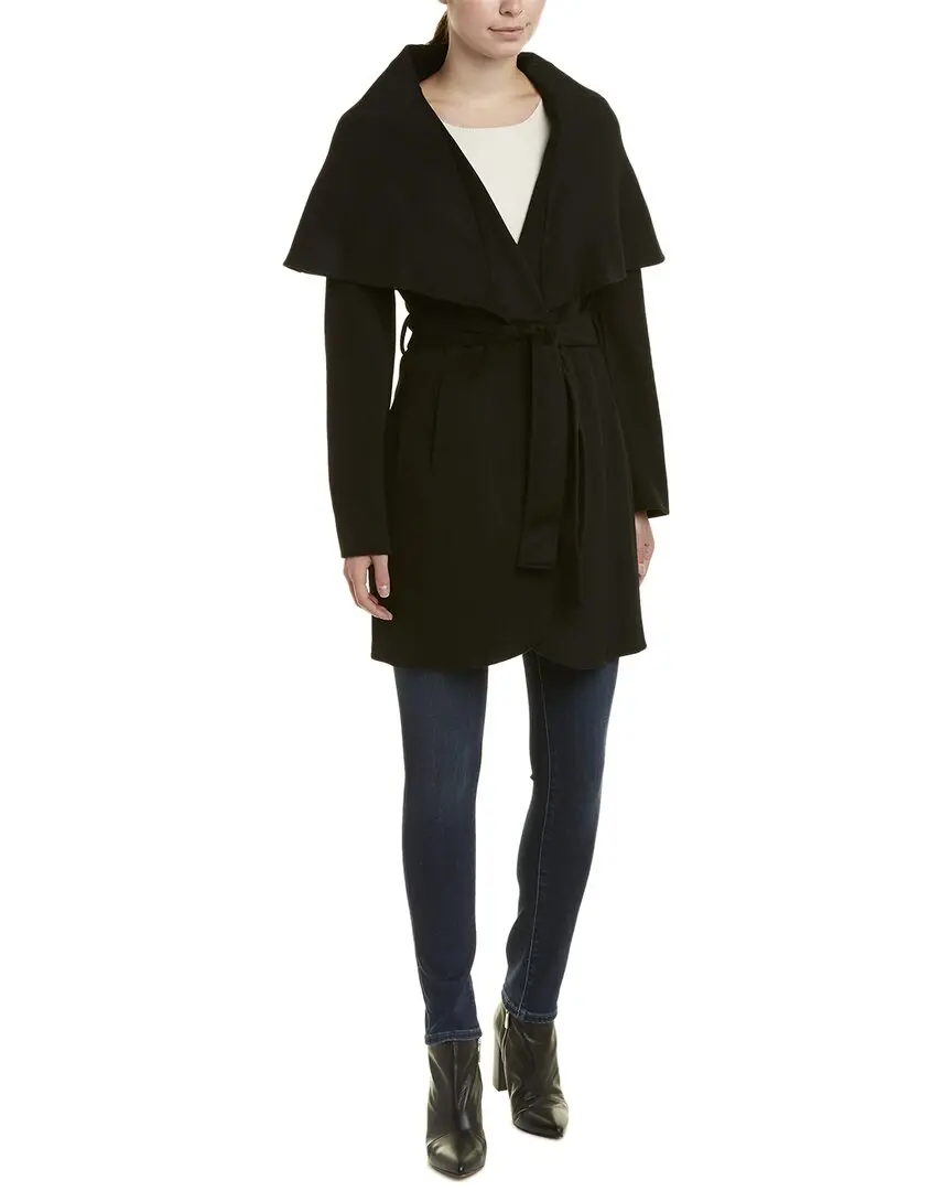 Tahari Maria Belted Wool-Blend Coat