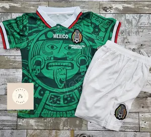 Mexico 98 Kids Set Kids soccer Jersey, uniform Soccer, Liga MX, Playera de Niño,1998 Retro Jersey Mexico