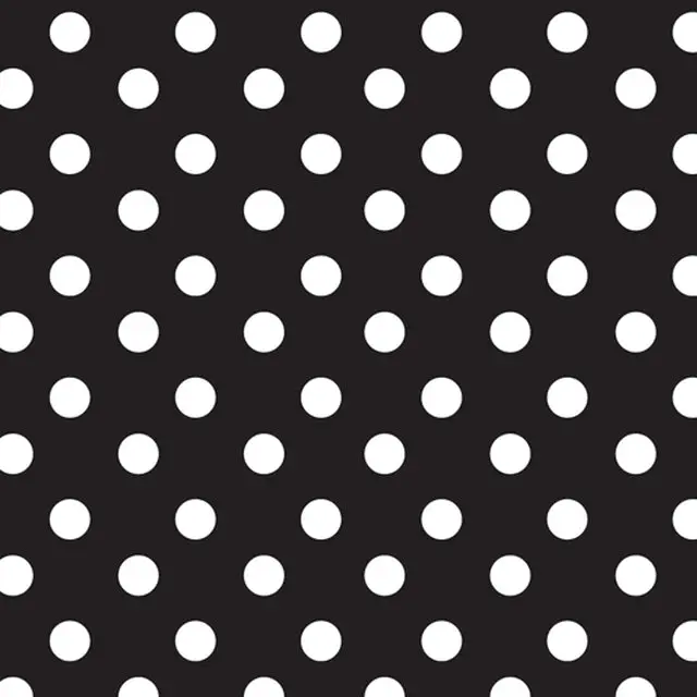 Patterned Heat Transfer Vinyl - Black and White Polka Dots Custom