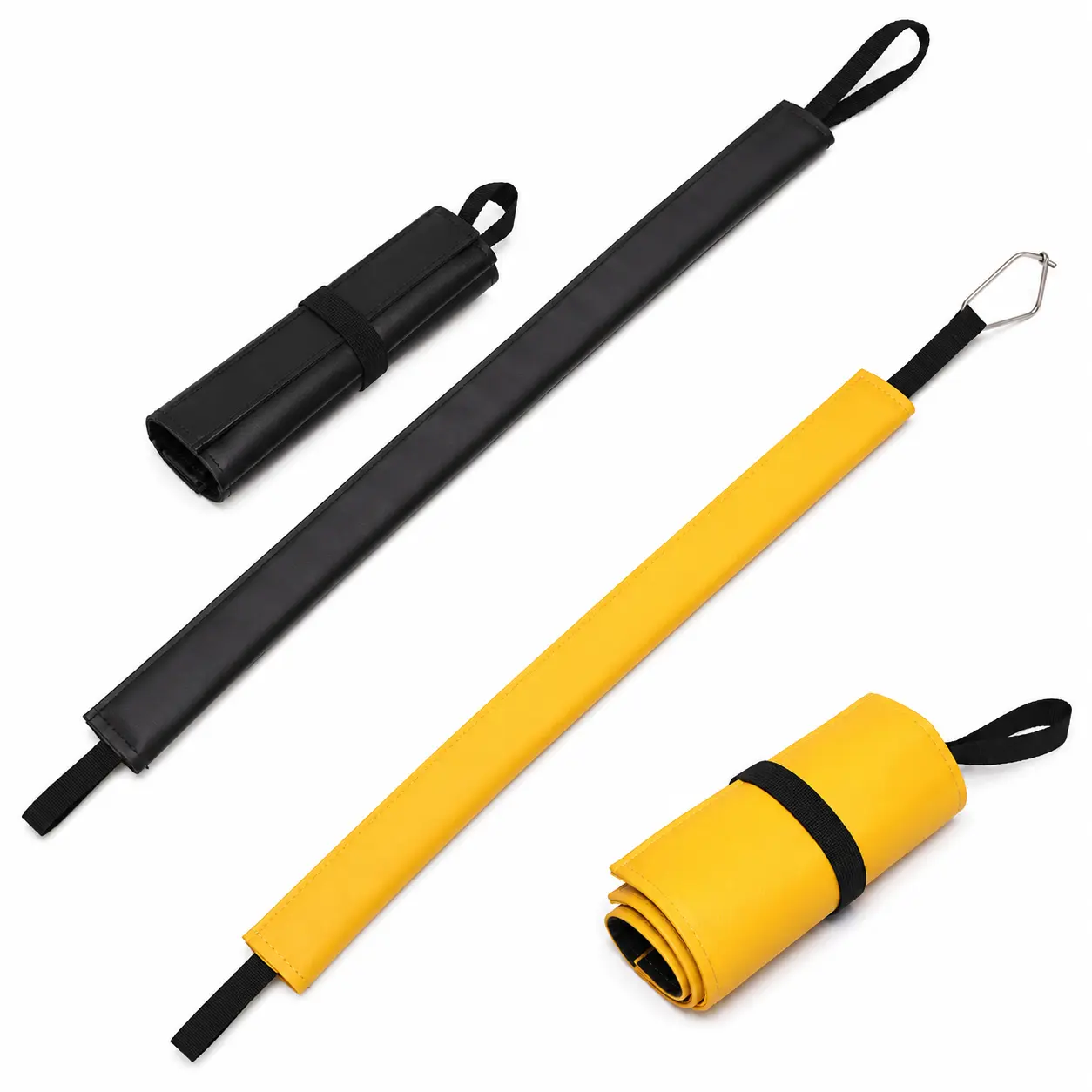 BARHAR Adjustable Rope Protector Sleeve with Hook-and-Loop Closure, Heavy-Duty Abrasion-Resistant Rope Guard with Clip for Climbing, Arborist, Rope Access & Rescue