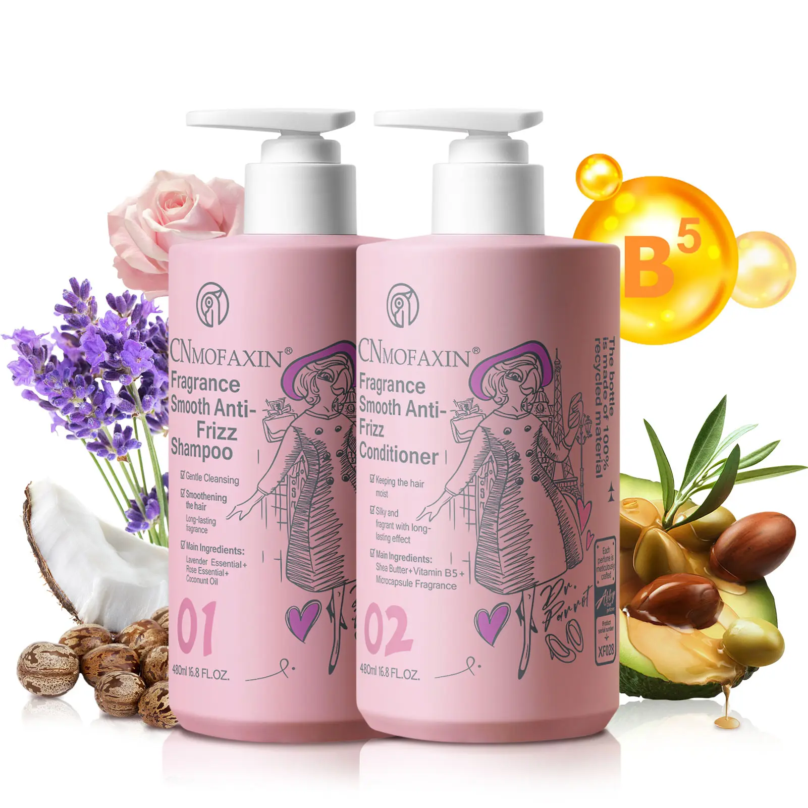 Fragrance Smooth Anti-Frizz Shampoo & Conditioner Boutique Set