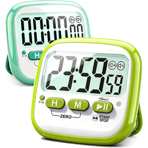 2 Pack Classroom Timers for Kids Teachers, Magnetic Countdown Digital Kitchen Timer for Cooking, Study, Exercise, Games, Time Mangement - Loud/Silent Mode - Battery Included