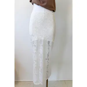 Crochet Lace Midi Skirt